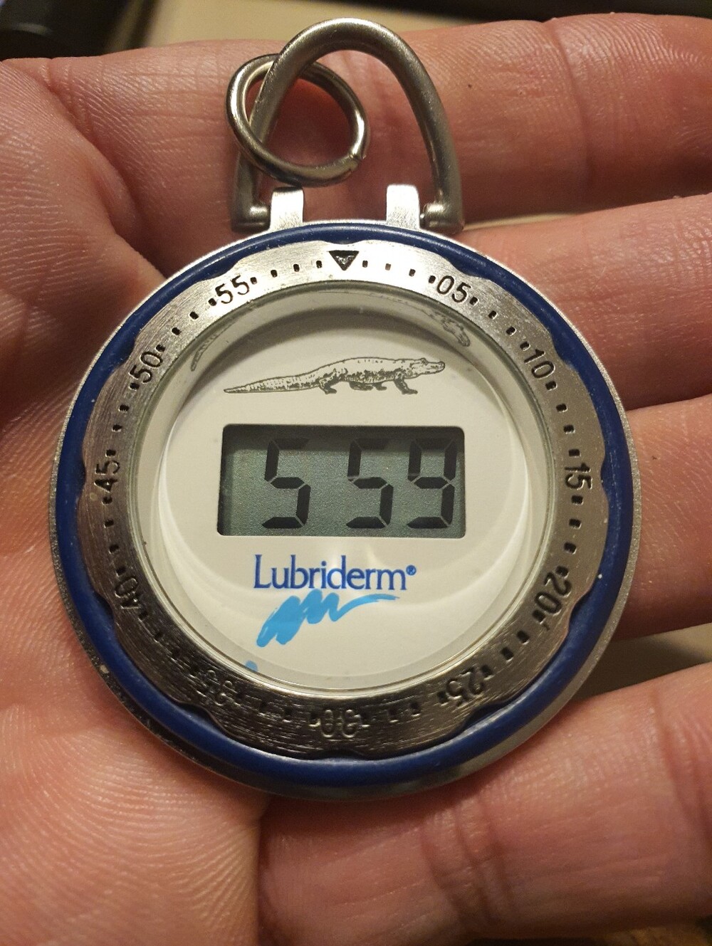 10/$20 Lubriderm Digital Unisex Pocket Watch